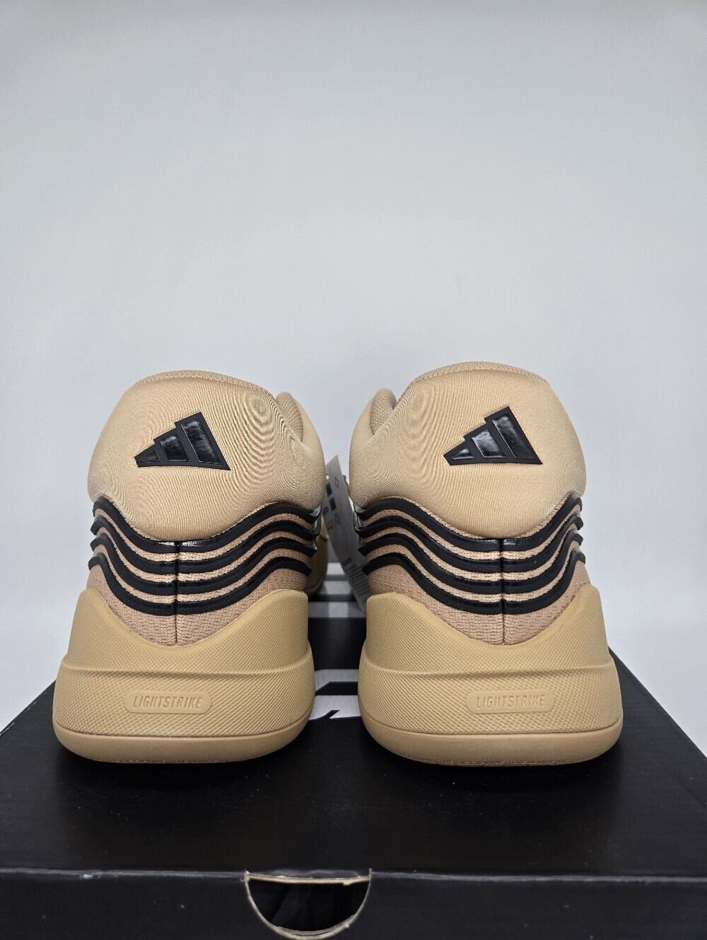 adidas Women's Dame X Warm Sandstone Black Basketball Shoes Size 12 - Picture 4 of 8
